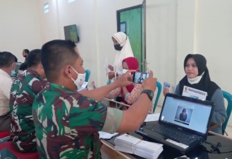 Tidak Capek Antri, Langsung Dapat Bantuan dan Vaksinasi Kodim 0802/Ponorogo