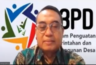 Direktur Jenderal Bina Pemerintahan Desa (Ditjen Bina Pemdes) Kementerian Dalam Negeri (Kemendagri) Yusharto Huntoyungo 