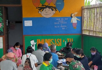 Posyandu Lansia Ala Satgas Yonif 144/JY di Perbatasan