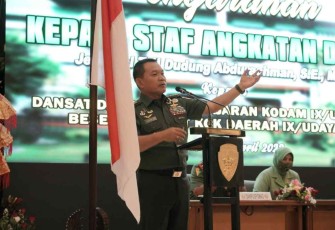 Kasad : Sebagai Pemimpin Harus Inovatif dan Menjadi Contoh Bagi Anak Buah Maupun Masyarakat