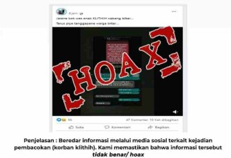 Polres Blitar Kota Pastikan Hoax