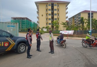 Polres Bintan saat melaksanakan Kegiatan Rutin Yang Ditingkatkan(KRYD), Senin (25/4/2022)