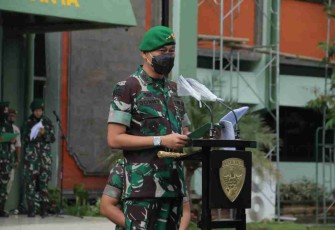 Pangdam IX/Udayana sampaikan selamat Hari Raya Idul Fitri 1443 H bagi prajurit dan PNS beragama Islam. Senin (25/4/2022)