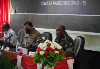 Kasdam sampaikan kesiapan Kodam Kasuari dalam pengamanan hari raya Idul Fitri di mapolda Papua Barat. Rabu (27/4/2022)