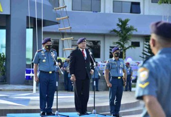 Pangkoarmada III pimpin upacara peringatan HUT ke-4 Koarmada III di Sorong. Rabu (11/05/2022)