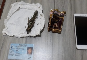 Barang bukti yang diamankan petugas