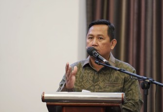 Ahmad Zabadi menyampaikan paparannya saat acara FGD di Jakarta. Selasa (17/05/2022)