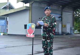 Danlanud Supadio pimpin upacara peringatan Harkitnas. Jum'at (20/05/2022)