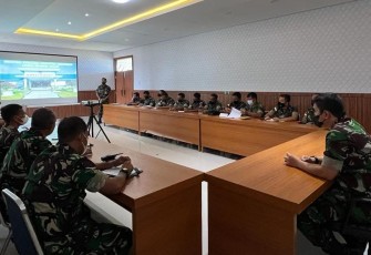 Danlanud MUS brefing evaluasi tugas personelnya. Jum'at (20/05/2022)