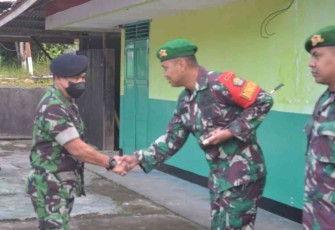 Dansatgas sambut kunjungan Tim Audit Kinerja Itjen TNI 