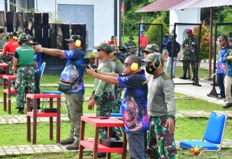 Lomba menembak meriahkan HUT Ke-4 Pasmar 3 