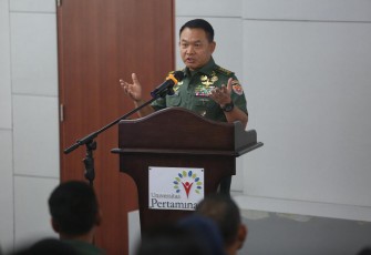 Pelaksanaan Inspiring Lecture di Universitas Pertamina (UPER) oleh Kepala Staf TNI Angkatan Darat (KSAD), Jenderal TNI Dudung Abdurachman, S.E., M.M, Juni 2022.