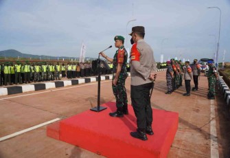 Danrem saat memberikan pengarahan personel pam VVIP