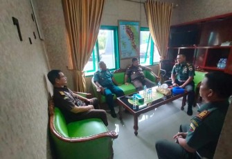 Dandenpom 1/2 Sibolga saat menerima kunjungan Ka Odmil I-02 Medan dan Kajatisu