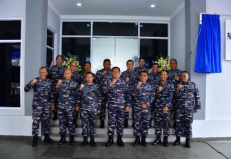 Foto bersama usai peresmian Mako Satrol Lantamal III 
