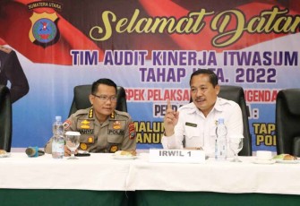 Kapolres Simalungun saat mendampingi Tim Audit Kerja Irwasum Polri