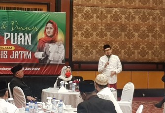 Gawagis Jawa Timur saat bertemu dengan ketua DPR RI Puan Maharani, di salah satu hotel di Surabaya pada Rabu (15/6/2022) malam. 