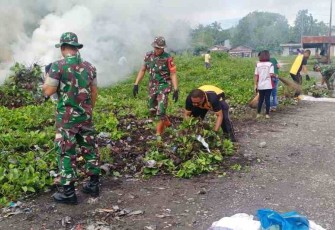 Sinergitas TNI-POLRI ciptakan lingkungan bersih dan sehat