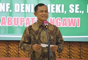 Danrem 081/DSJ saat memberikan sambutan acara silaturahmi bersama Forkopimda Kabupaten Ngawi