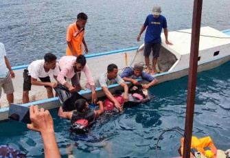 Pencaharian korban kapal tenggelam di perairan Halmahera Selatan 