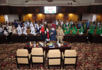 Komunitas river Warrior saat datangi DPRD Jatim