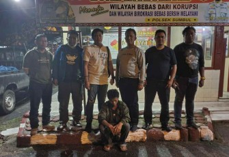 Jatanras Polres Simalungun saat membekuk pelaku penikaman 