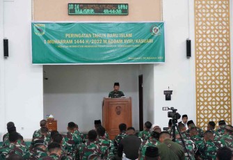 Peringatan tahun baru islam di masjid Istiqlal Kodam Kasuari 