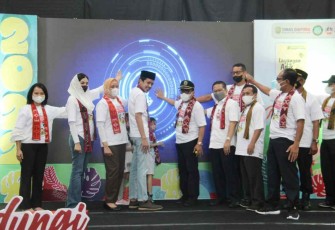 Dandim Trenggalek saat menghadiri HAN tahun 2022 di pasar Pon Trenggalek 