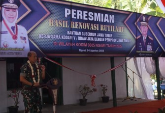 Pangdam V Brw saat menutup rutilahu di Ngawi