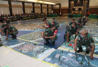 TFG Satgas Pamwil dan Evakuasi acara Presidensi G20 di Makodam Udayana 