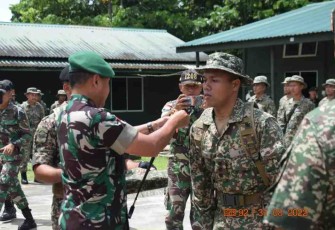 Patroli Terkoordinasi  TNI dan TDM di Sarawak