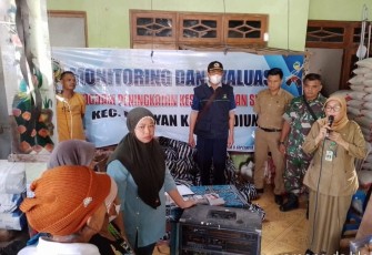 Penyaluran BPNT di wilayah binaan 