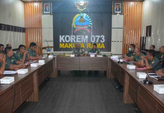 Rapat kesiapan UKP bagi anggota jajaran Korem 073/Mkt