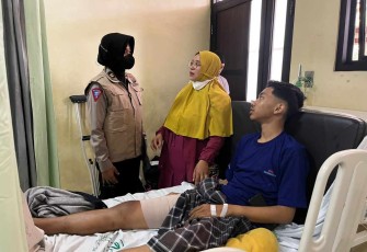 Tim trauma healing Polda Jatim untuk pemulihan psikis korban tragedi Kanjuruhan. Senin (10/10)