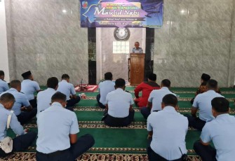 Peringatan Maulid Nabi Muhammad SAW di Lanud Sugiri Sukani 