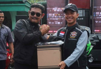 Dandim 0833/Kota Malang saat komsos bersama komunitas motor 
