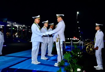 Kasal Laksamana TNI Yudo Margono saat wisuda purna Wira TNI AL