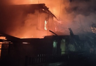 Kebakaran di jalan Tamalate IX stp 2 Kelurahan Kasi kasi Kota Makassar 