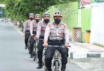 Patroli Sepeda Sigap menjaga situasi keamanan kondusif 