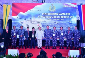 Pengukuhan nama KRI dr. Wahidin Sudirohusodo-991 di Jakarta 