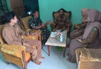 Komsos bersama aparat desa wilayah binaan 