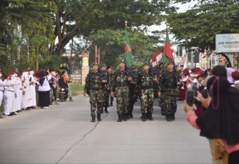 Yonif 611/Awang Long saat melaksanakan Peleton Beranting