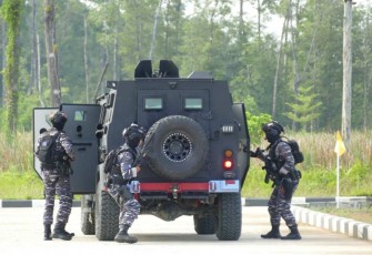 Latihan Hanlan Prajurit Koarmada III Sorong, Kamis (22/12)