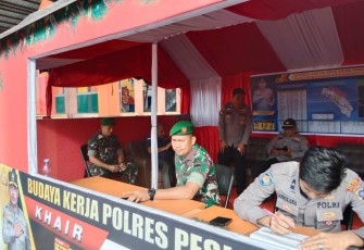 Pos PAM Nataru personel Kodim 0311/Pessel
