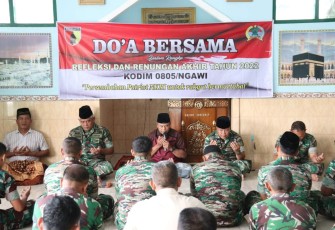 Doa bersama prajurit Kodim 0805/Ngawi