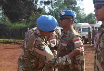 Tradisi Korps Kenaikan Pangkat Satgas BGC TNI Konga XXXIX-D Monusco