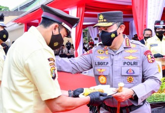 Kapolri Jenderal Listyo Sigit Prabowo, pada peringatan HUT ke-41 Satpam