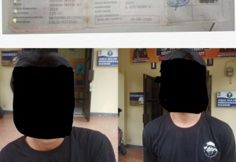 Terduga pelaku pencurian kendaraan bermotor, di Bengkulu 