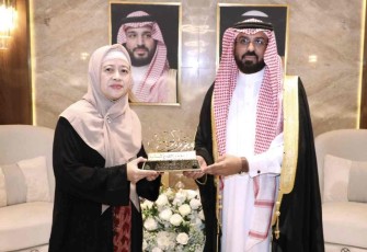 Puan Maharani bersama Menteri Kesehatan Arab Saudi