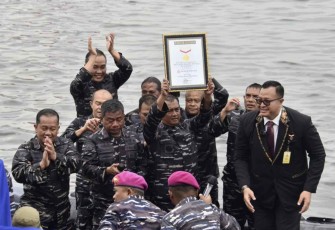 Rekor Muri Water Trappen TNI AL, Rabu (5/10)
